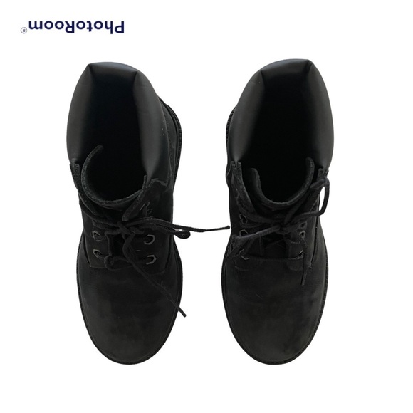 Timberland 6" Premium Black Suede Waterproof Boots • Size 1 - Picture 3 of 9